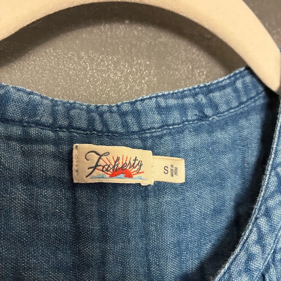 Faherty Isha Dress - Indigo - Picture 6 of 8